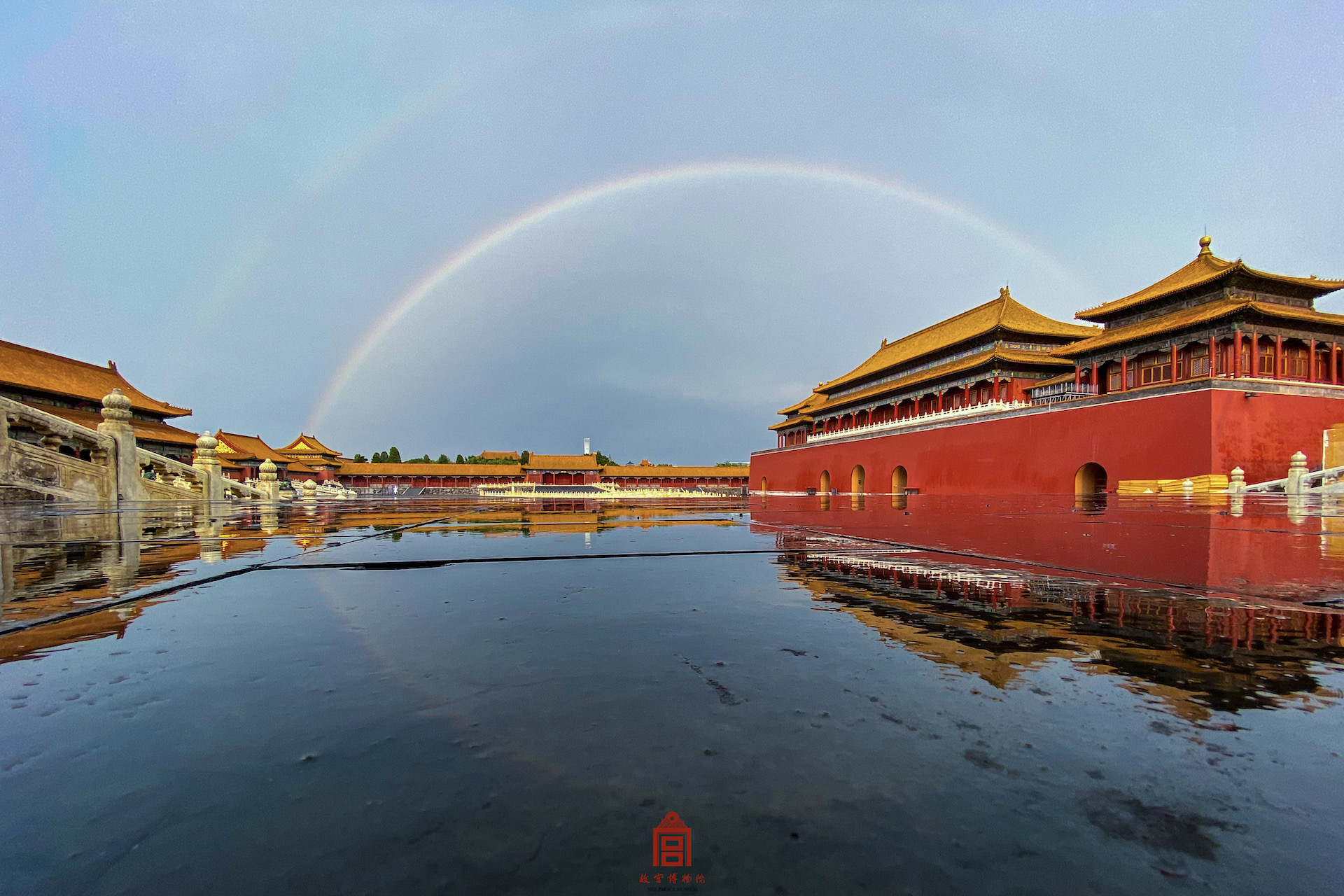202307-太和门广场-夏季-彩虹@中轴线 - 故宫博物院 - 故宫壁纸
