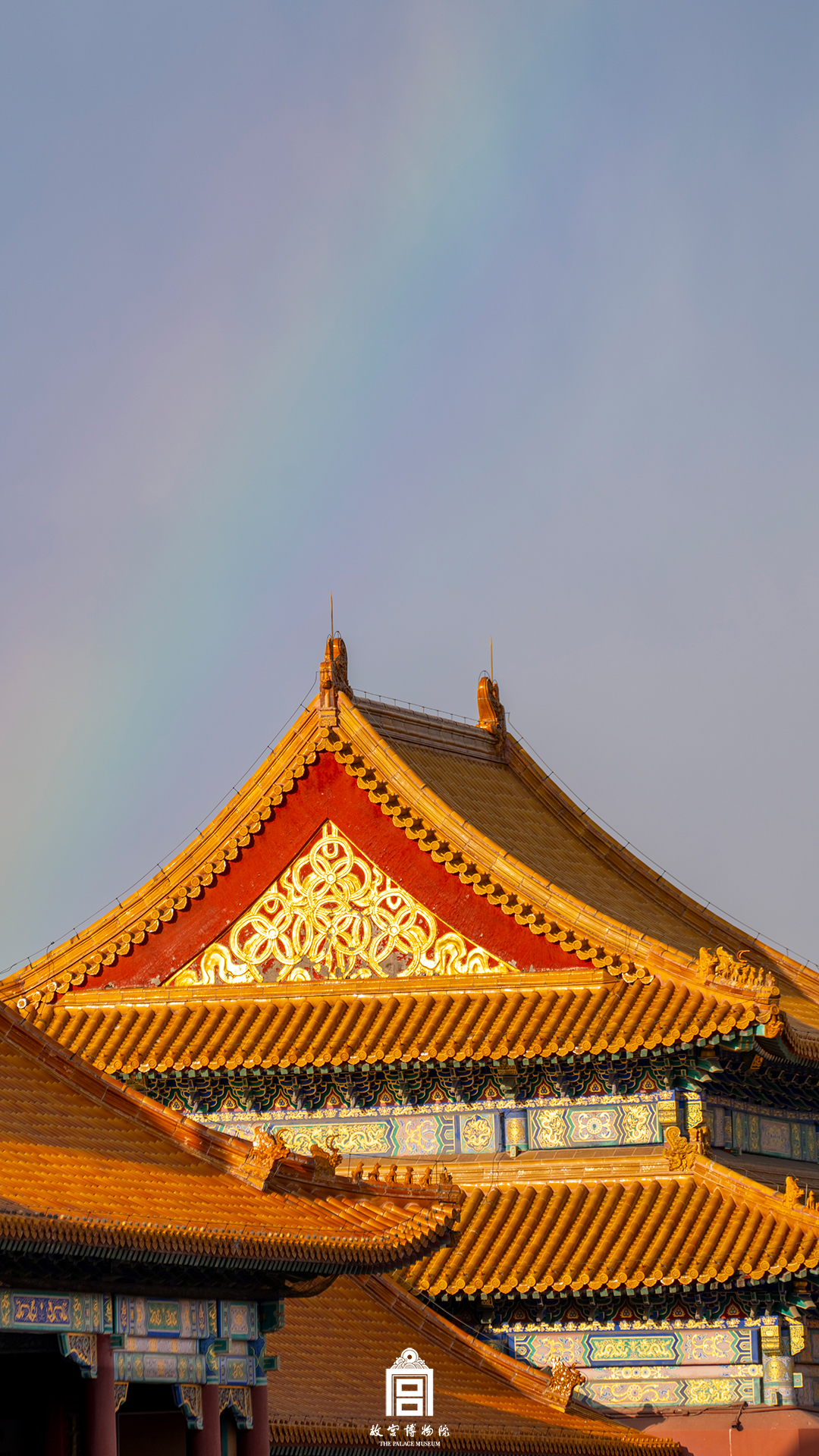 202402-太和门广场-春季-彩虹@屋顶